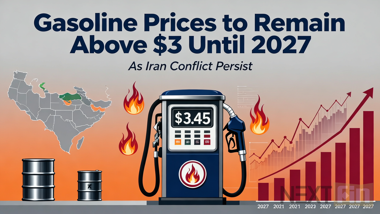 Gasoline prices to remain above $3 threshold until 2027 as Iran conflict persists