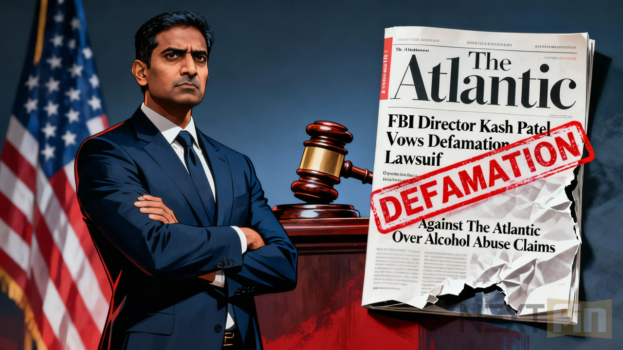 FBI Director Kash Patel Vows Defamation Lawsuit Against The Atlantic Over Alcohol Abuse Claims
