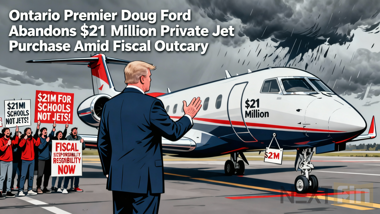 Ontario Premier Doug Ford Abandons $21 Million Private Jet Purchase Amid Fiscal Outcry