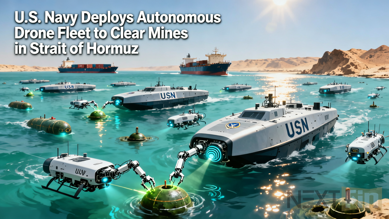 U.S. Navy Deploys Autonomous Drone Fleet to Clear Mines in Strait of Hormuz