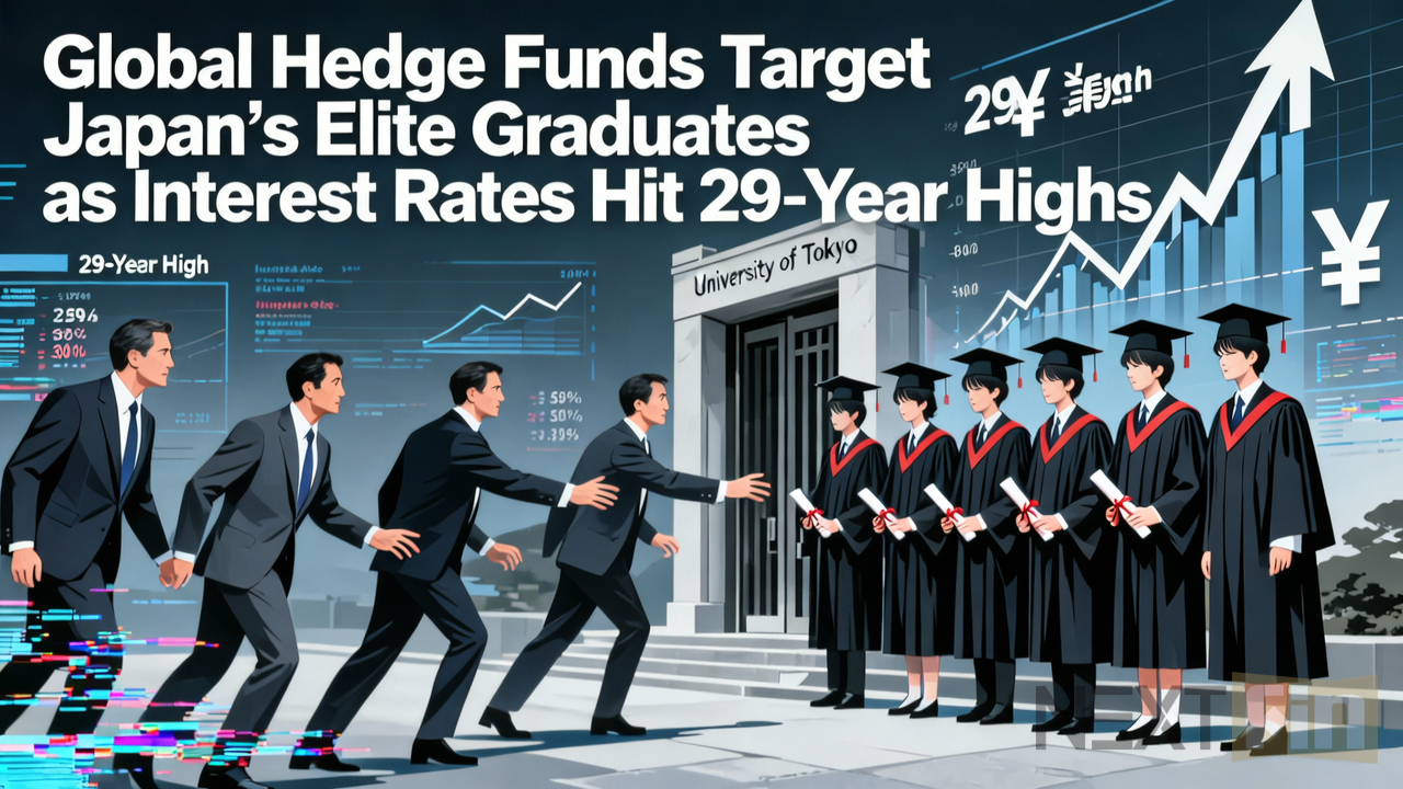 Global Hedge Funds Target Japan’s Elite Graduates as Interest Rates Hit 29-Year Highs