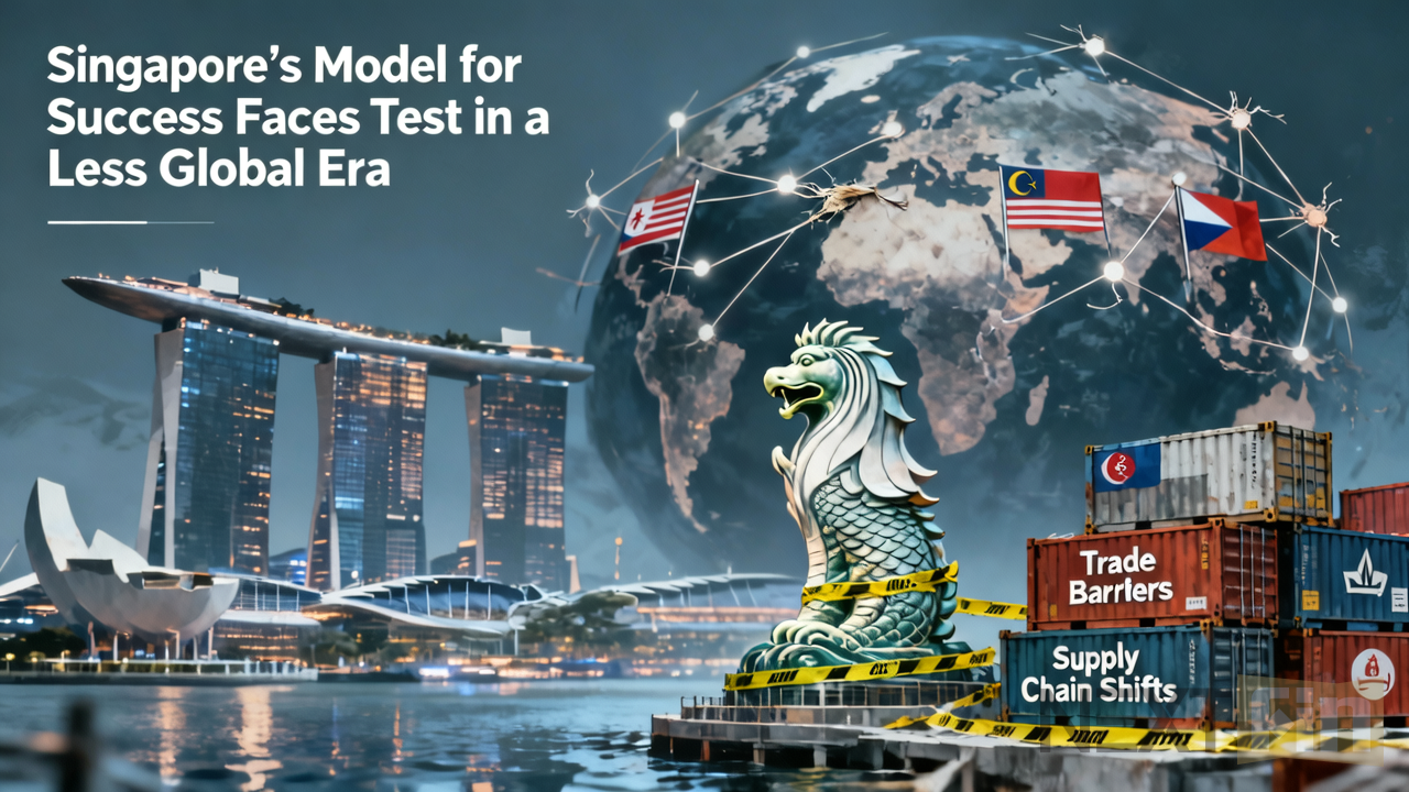 Singapore’s Model for Success Faces Test in a Less Global Era