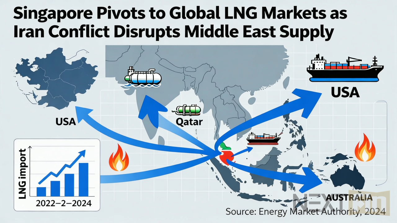 Singapore Pivots to Global LNG Markets as Iran Conflict Disrupts Middle East Supply
