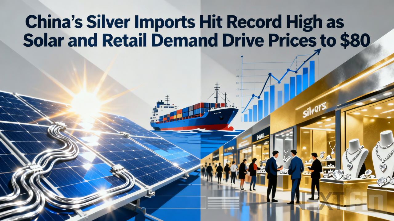 China’s Silver Imports Hit Record High as Solar and Retail Demand Drive Prices to $80
