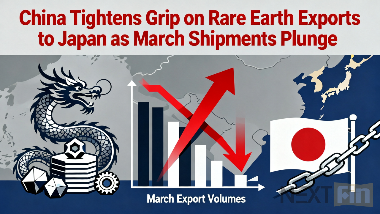 China Tightens Grip on Rare Earth Exports to Japan as March Shipments Plunge