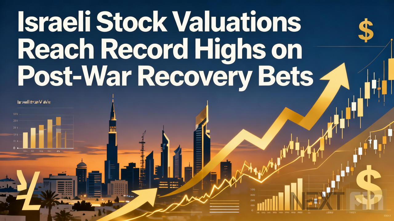 Israeli Stock Valuations Reach Record Highs on Post-War Recovery Bets