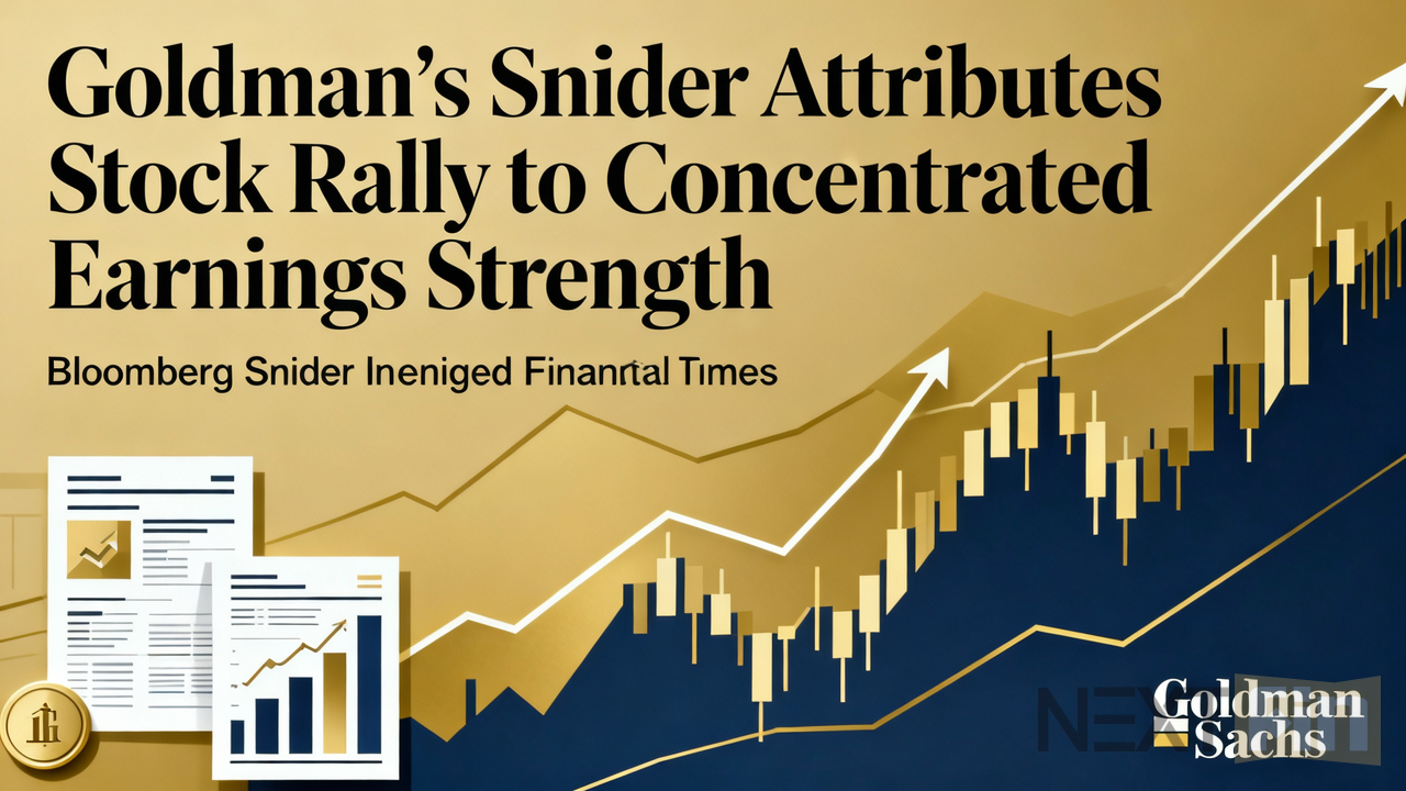 Goldman’s Snider Attributes Stock Rally to Concentrated Earnings Strength