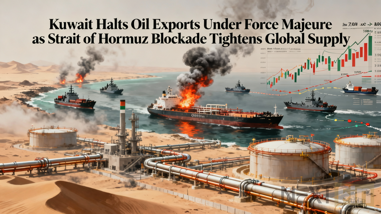 Kuwait Halts Oil Exports Under Force Majeure as Hormuz Blockade Tightens Global Supply