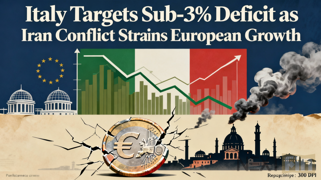 Italy Targets Sub-3% Deficit as Iran Conflict Strains European Growth