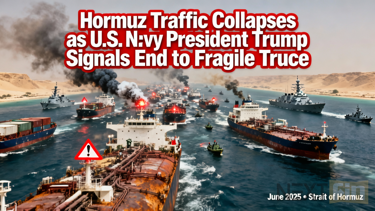 Hormuz Traffic Collapses as U.S. President Trump Signals End to Fragile Truce