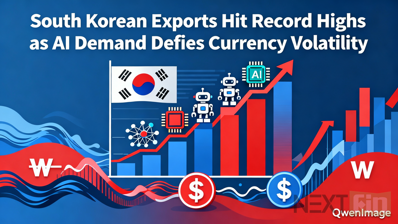 South Korean Exports Hit Record Highs as AI Demand Defies Currency Volatility