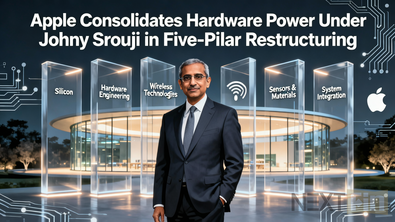 Apple Consolidates Hardware Power Under Johny Srouji in Five-Pillar Restructuring