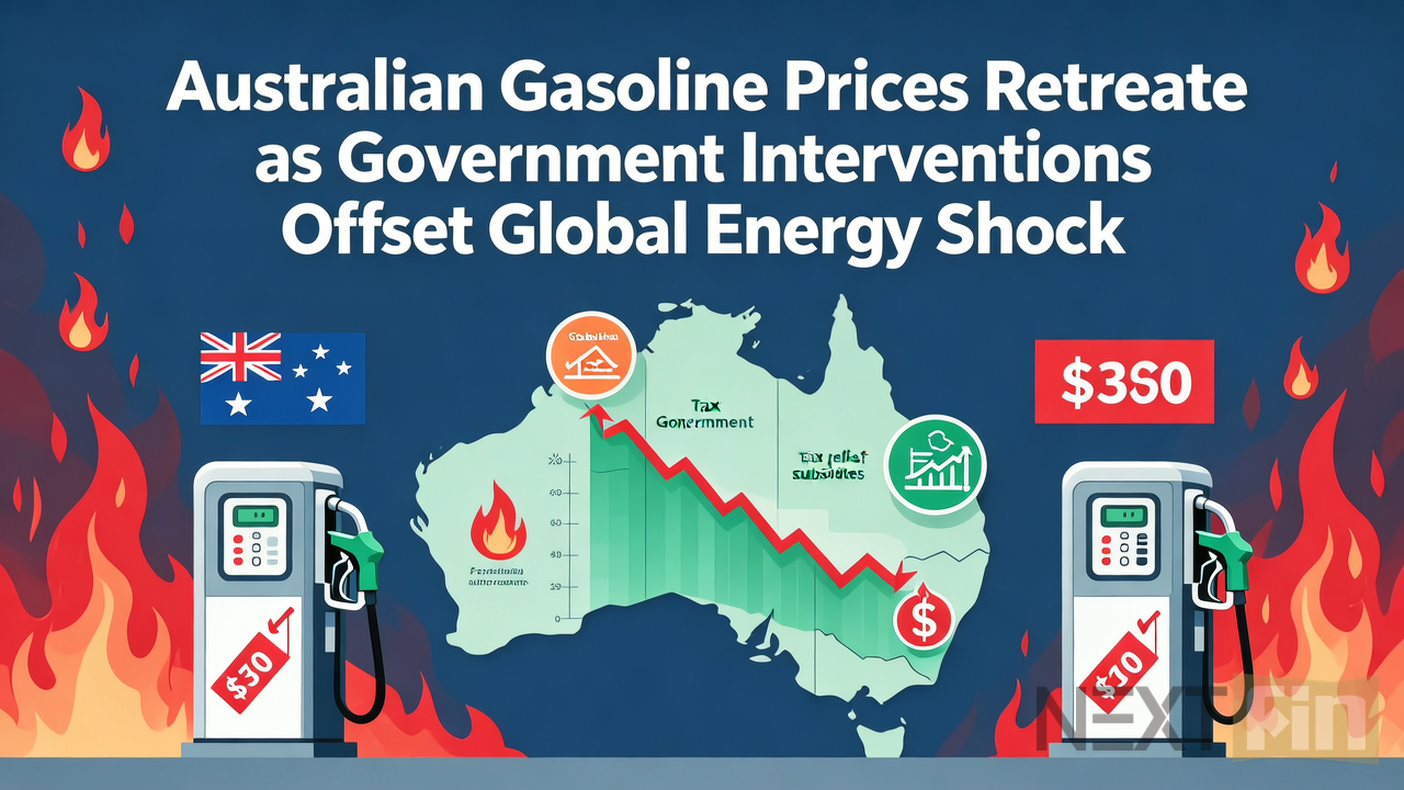 Australian Gasoline Prices Retreat as Government Interventions Offset Global Energy Shock