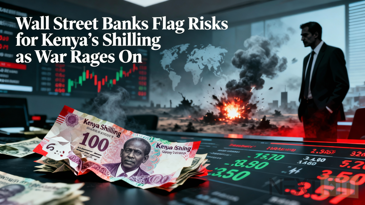 Wall Street Banks Flag Risks for Kenya’s Shilling as War Rages On