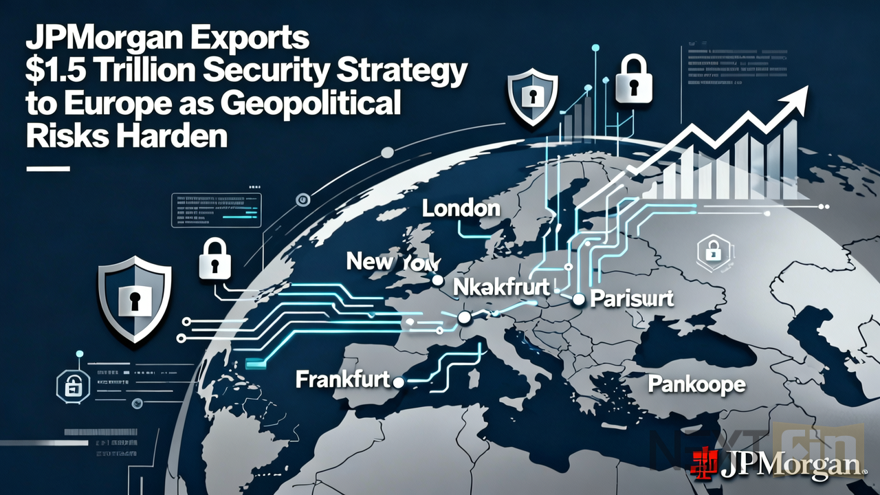 JPMorgan Exports $1.5 Trillion Security Strategy to Europe as Geopolitical Risks Harden