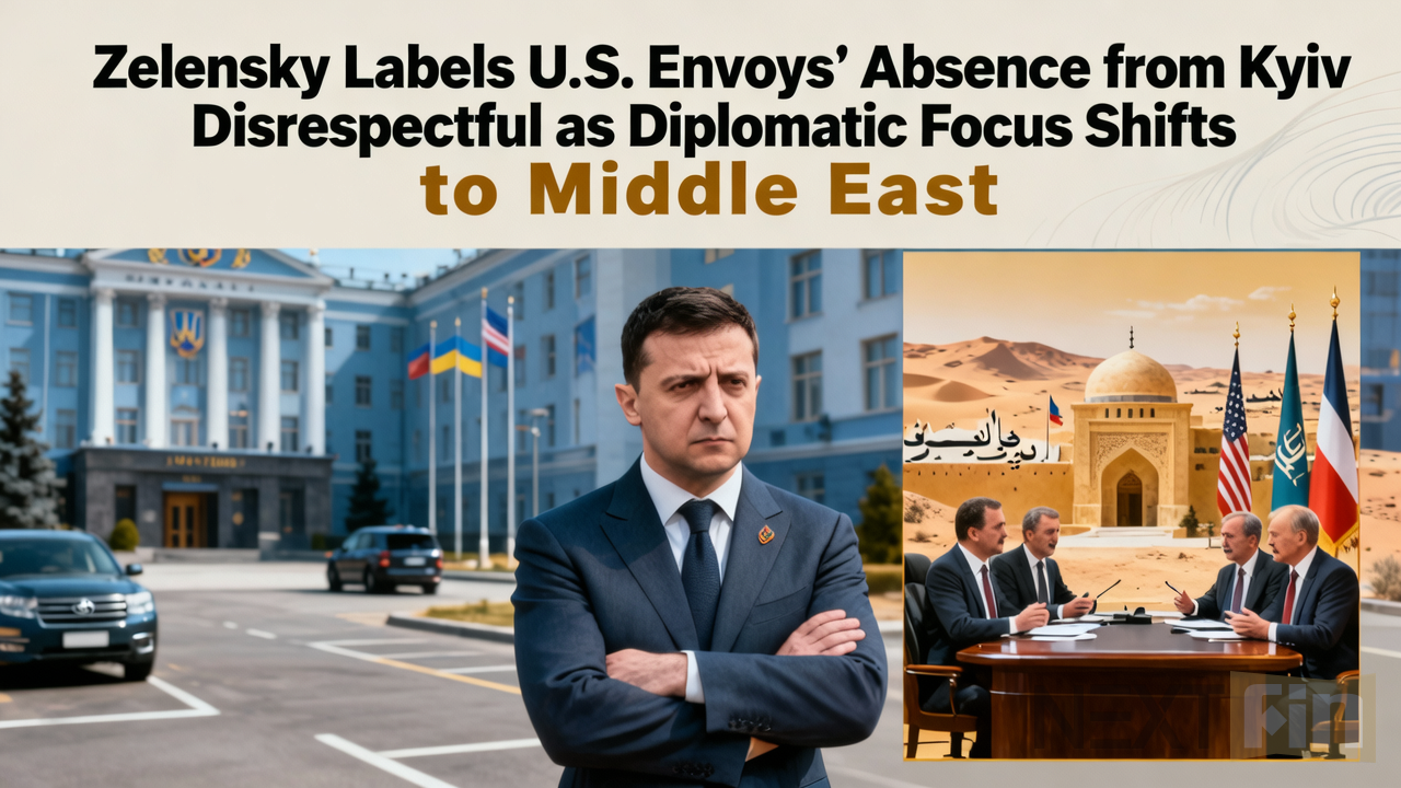 Zelensky Labels U.S. Envoys' Absence from Kyiv Disrespectful as Diplomatic Focus Shifts to Middle East