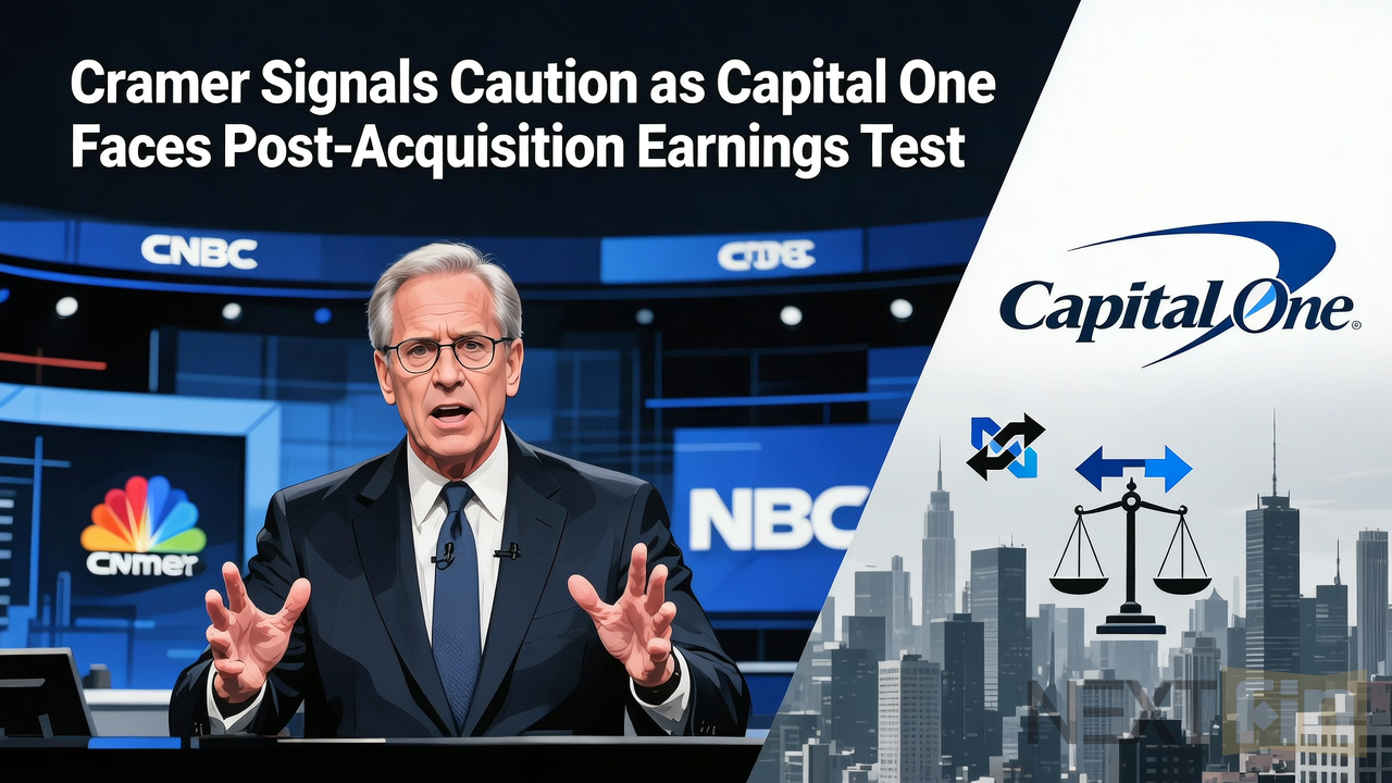 Cramer Signals Caution as Capital One Faces Post-Acquisition Earnings Test