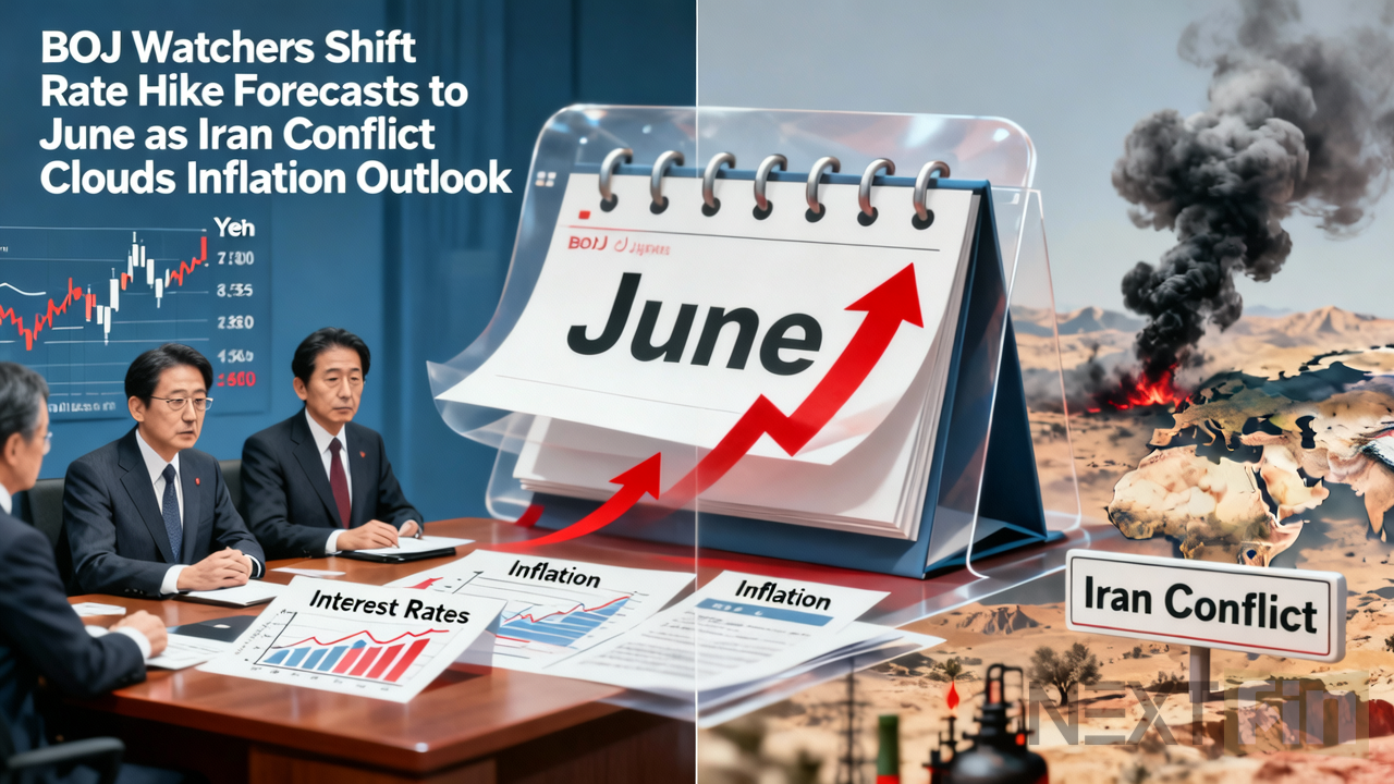 BOJ Watchers Shift Rate Hike Forecasts to June as Iran Conflict Clouds Inflation Outlook