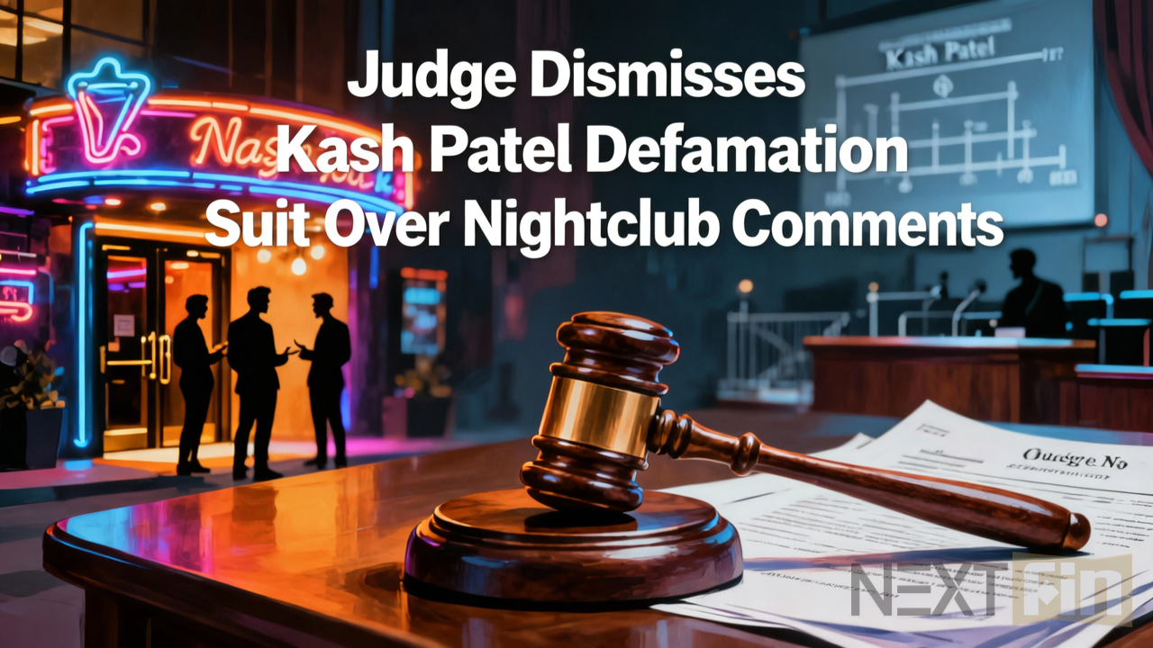 Judge Dismisses Kash Patel Defamation Suit Over Nightclub Comments