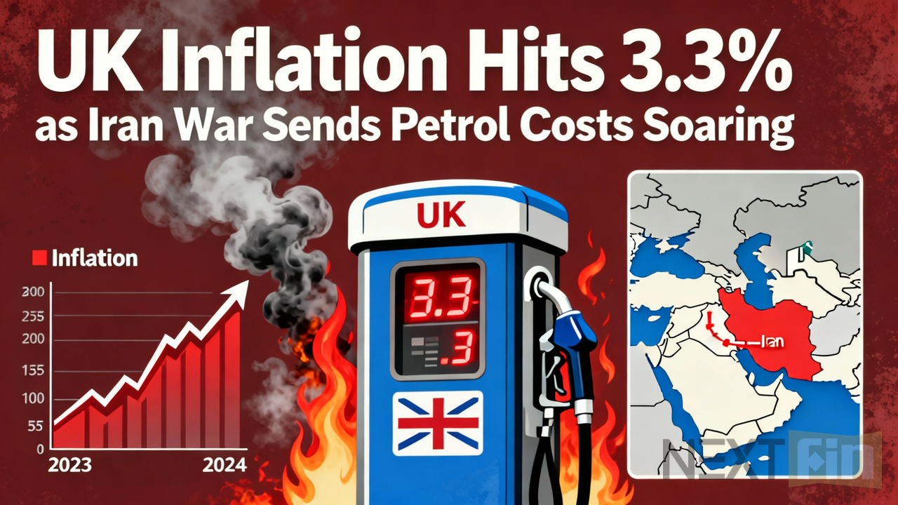 UK Inflation Hits 3.3% as Iran War Sends Petrol Costs Soaring