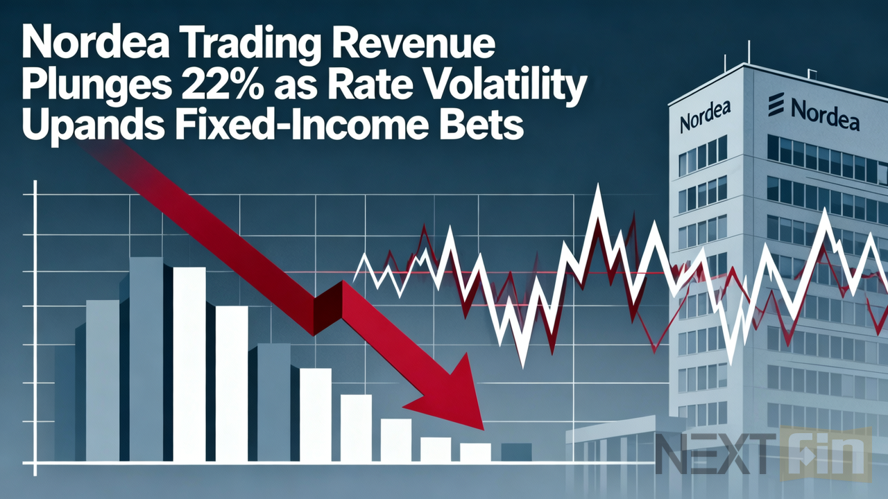 Nordea Trading Revenue Plunges 22% as Rate Volatility Upends Fixed-Income Bets