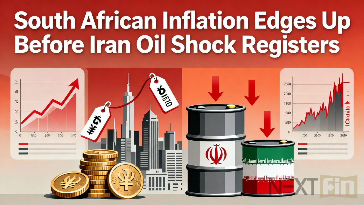 South African Inflation Edges Up Before Iran Oil Shock Registers