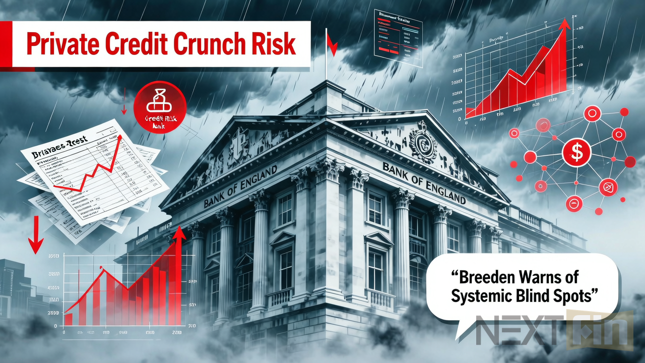 Private Credit Crunch Risk Spurs Bank of England Stress Test as Breeden Warns of Systemic Blind Spots