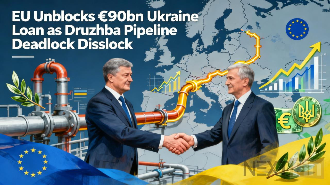EU Unblocks €90bn Ukraine Loan as Druzhba Pipeline Deadlock Dissolves