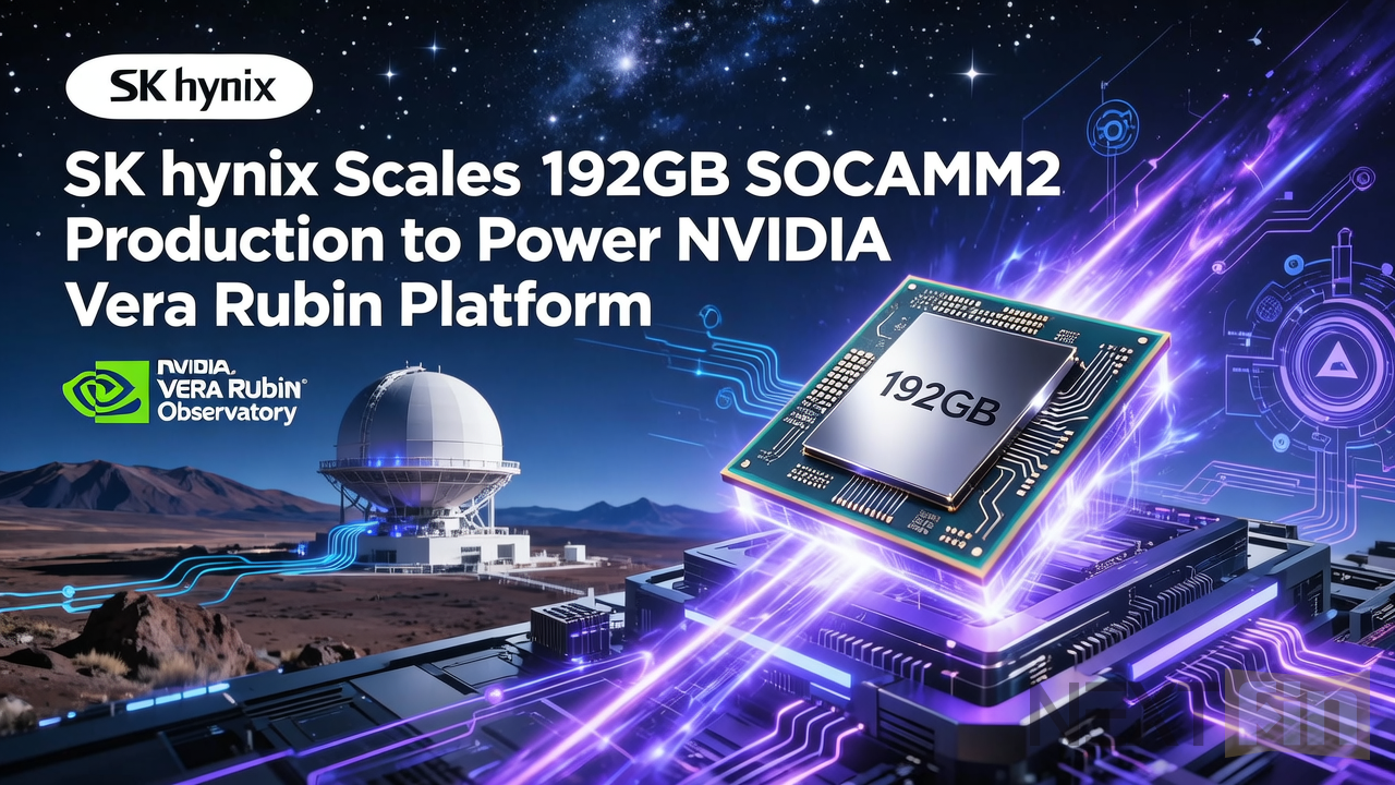 SK hynix Scales 192GB SOCAMM2 Production to Power NVIDIA Vera Rubin Platform