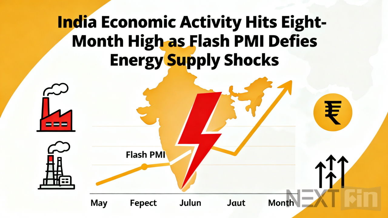 India Economic Activity Hits Eight-Month High as Flash PMI Defies Energy Supply Shocks