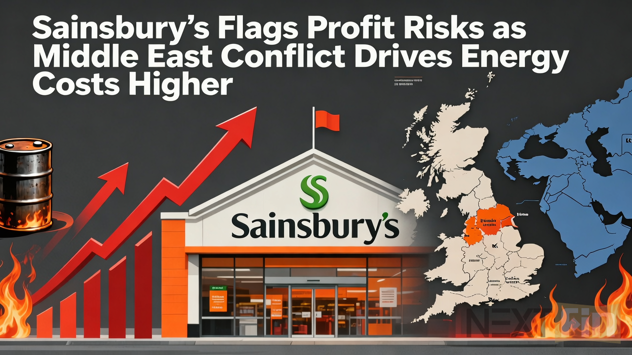 Sainsbury’s Flags Profit Risks as Middle East Conflict Drives Energy Costs Higher