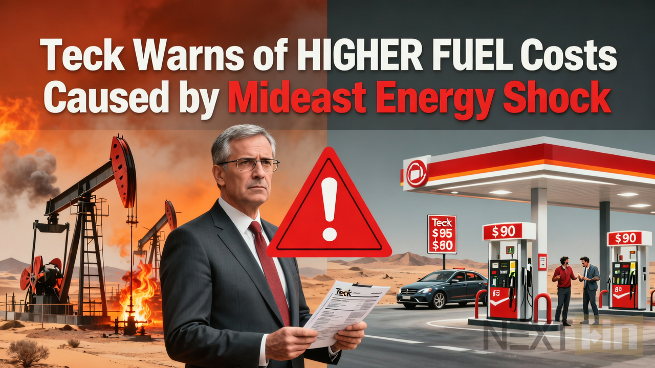 Teck Warns of Higher Fuel Costs Caused by Mideast Energy Shock