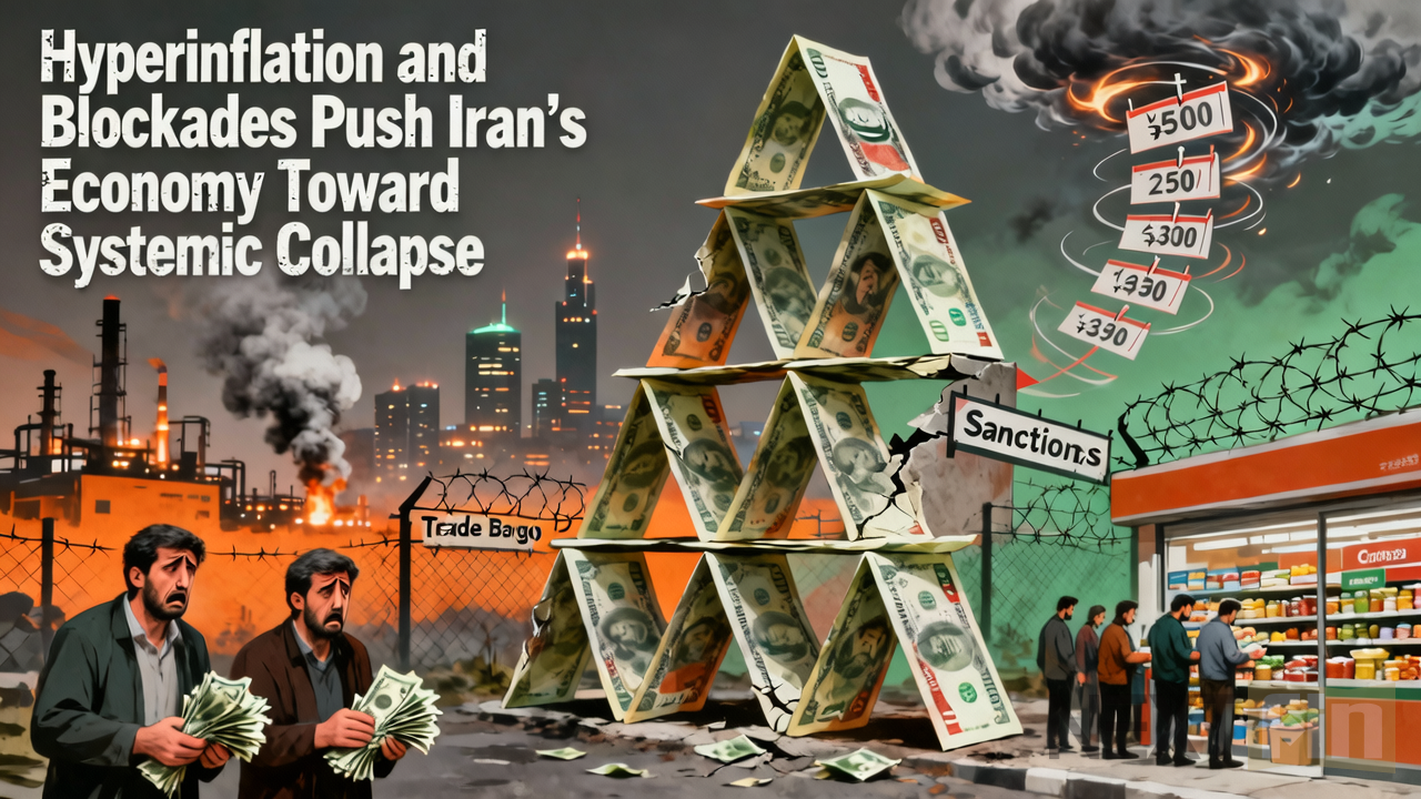 Hyperinflation and Blockades Push Iran’s Economy Toward Systemic Collapse