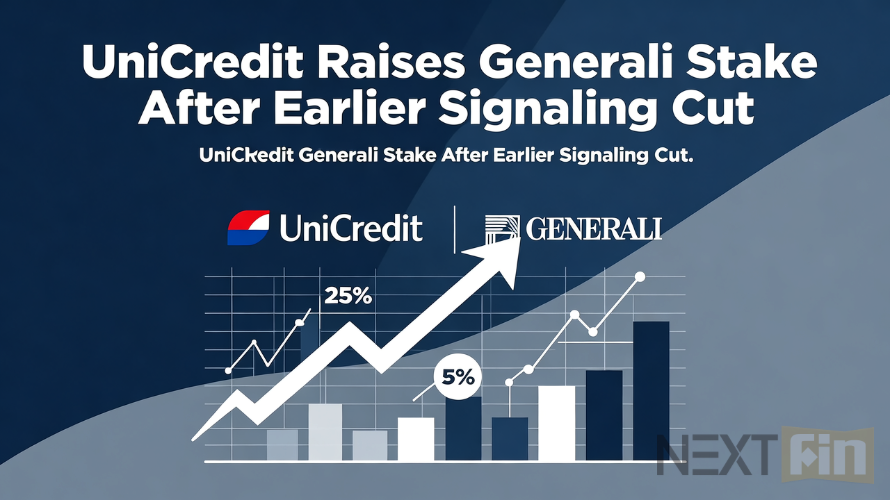 UniCredit Raises Generali Stake After Earlier Signaling Cut