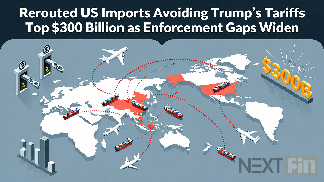 Rerouted US Imports Avoiding Trump’s Tariffs Top $300 Billion as Enforcement Gaps Widen