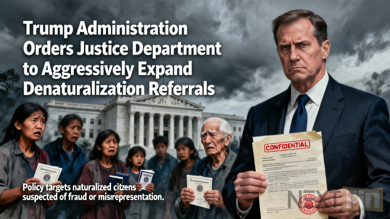 Trump Administration Orders Justice Department to Aggressively Expand Denaturalization Referrals