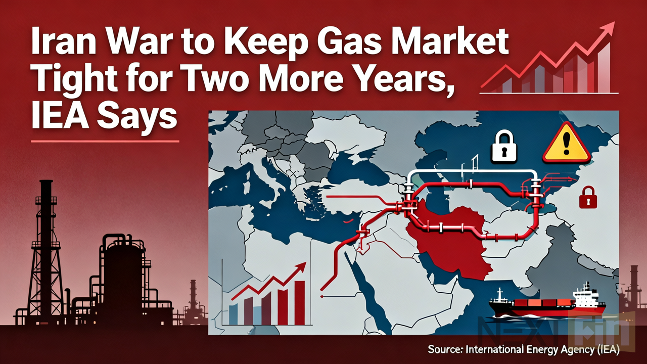 Iran War to Keep Gas Market Tight for Two More Years, IEA Says
