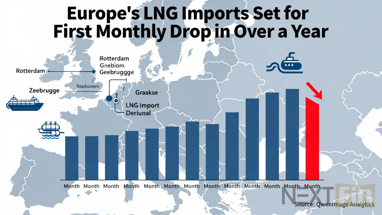 Europe’s LNG Imports Set for First Monthly Drop in Over a Year