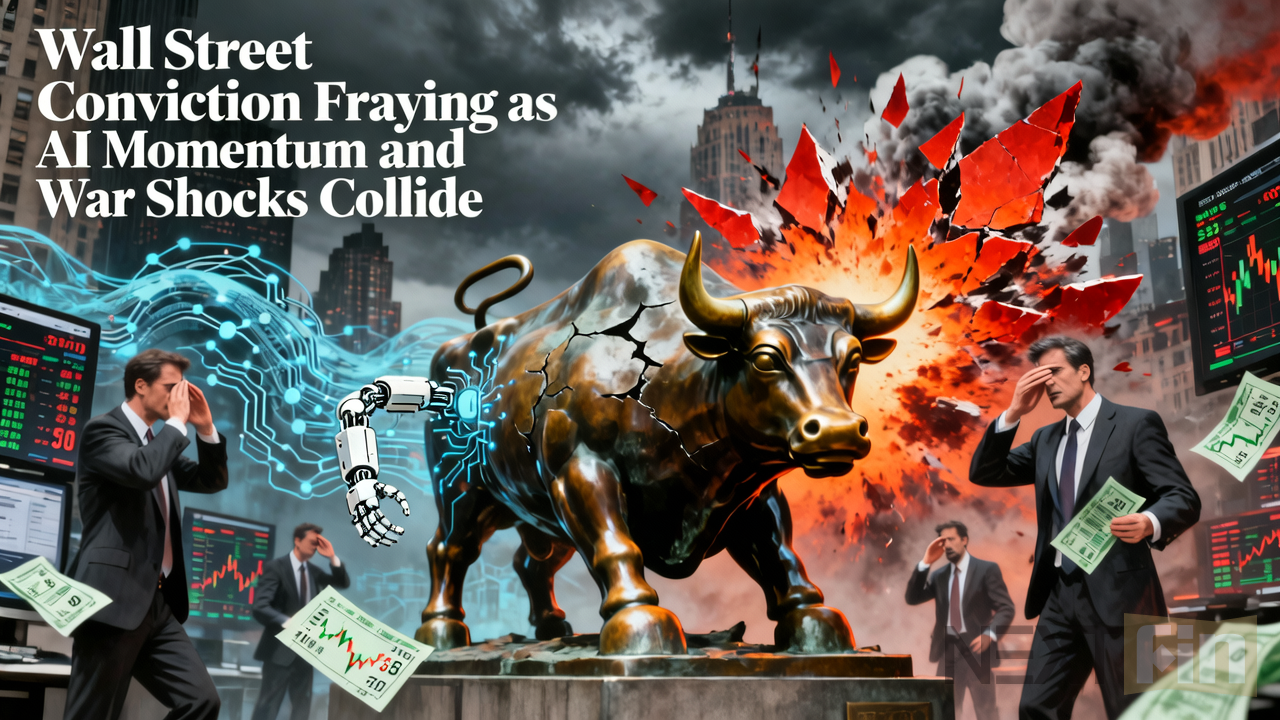 Wall Street Conviction Fraying as AI Momentum and War Shocks Collide
