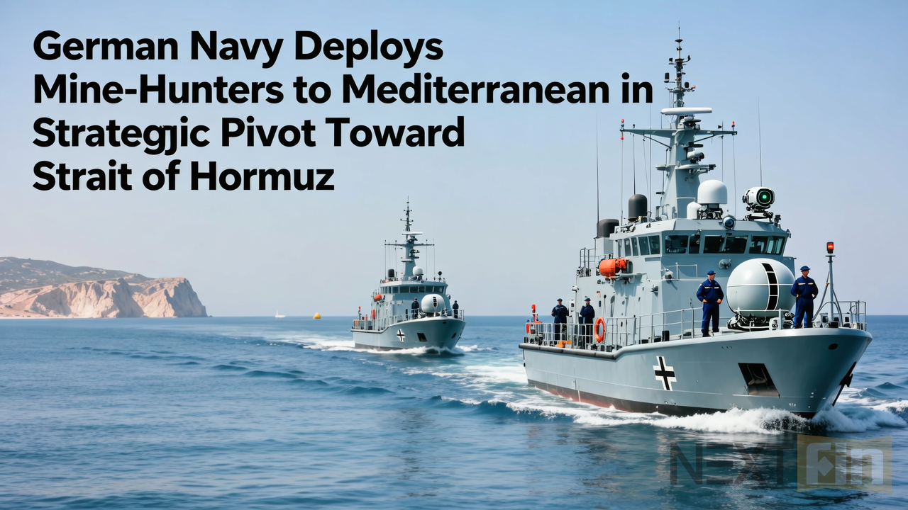 German Navy Deploys Mine-Hunters to Mediterranean in Strategic Pivot Toward Strait of Hormuz