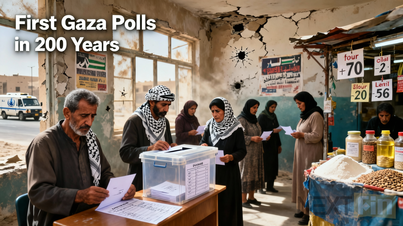 Palestinians Hold First Gaza Polls in Two Decades Amid Fragile Ceasefire and Market Volatility