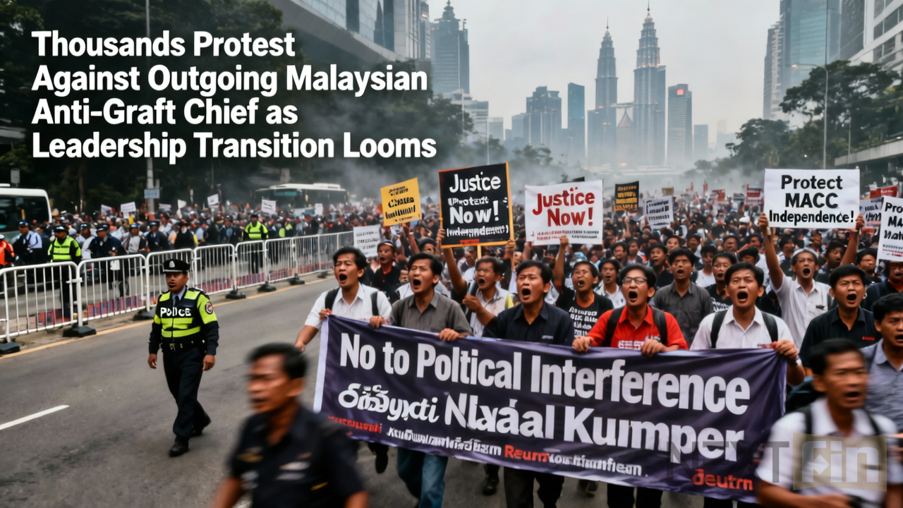 Thousands Protest Against Outgoing Malaysian Anti-Graft Chief as Leadership Transition Looms