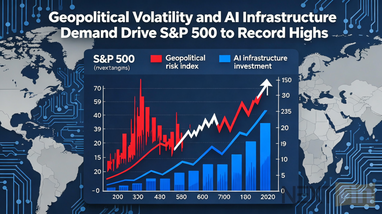Geopolitical Volatility and AI Infrastructure Demand Drive S&P 500 to Record Highs