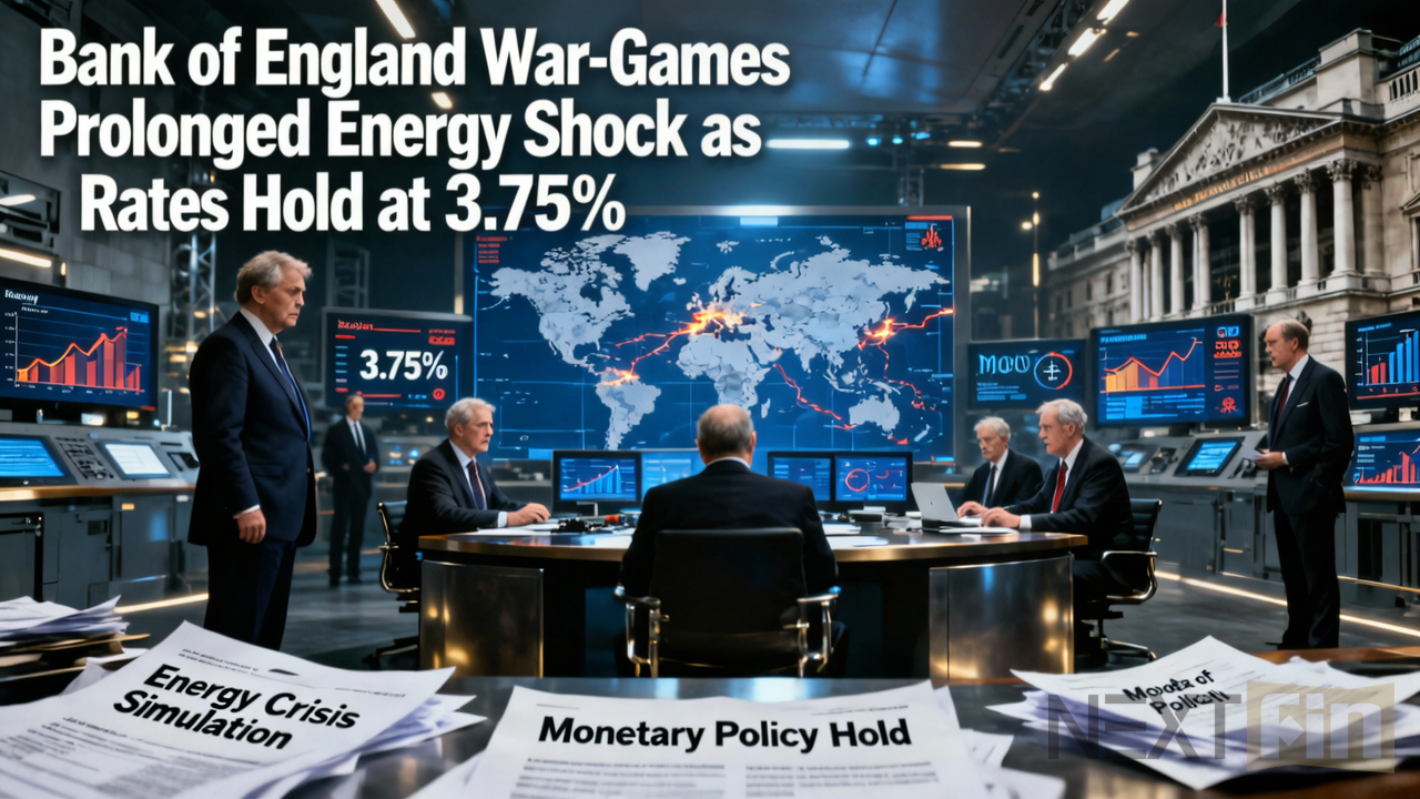 Bank of England War-Games Prolonged Energy Shock as Rates Hold at 3.75%