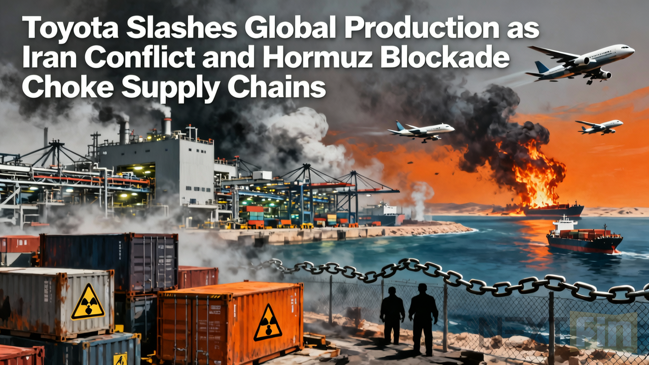 Toyota Slashes Global Production as Iran Conflict and Hormuz Blockade Choke Supply Chains