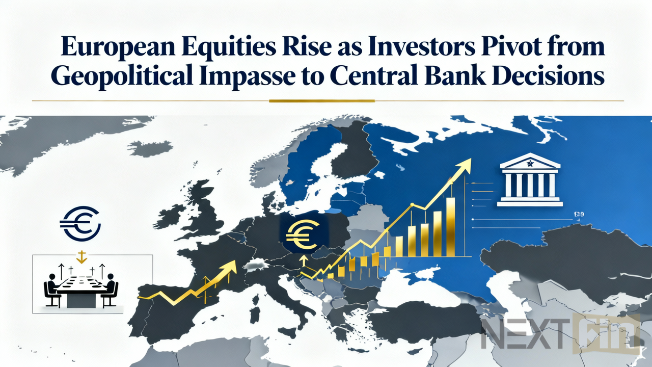 European Equities Rise as Investors Pivot from Geopolitical Impasse to Central Bank Decisions
