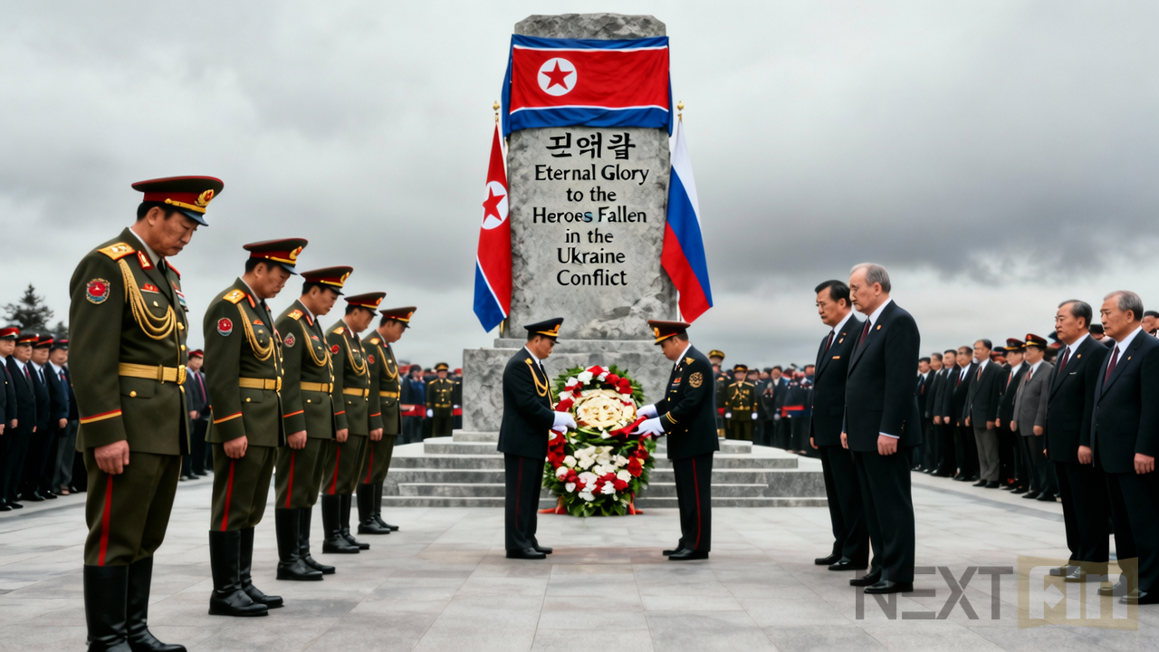 North Korea Dedicates Memorial to Soldiers Lost in Ukraine Conflict, Strengthening Russia Ties