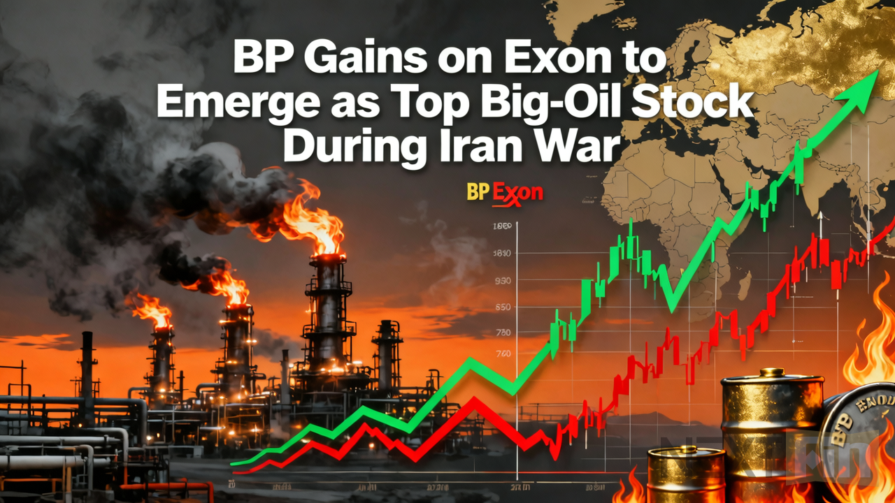 BP Gains on Exxon to Emerge as Top Big-Oil Stock During Iran War