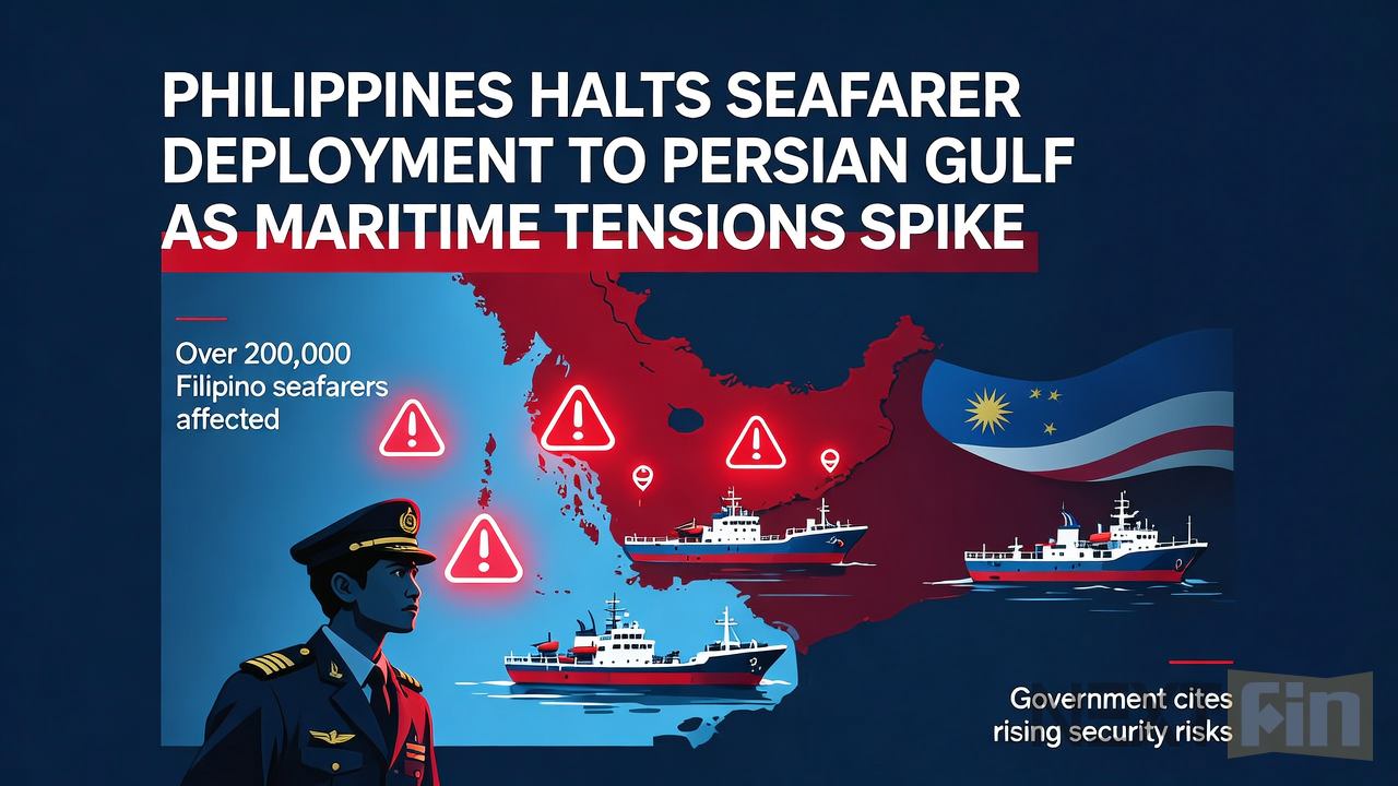 Philippines Halts Seafarer Deployment to Persian Gulf as Maritime Tensions Spike