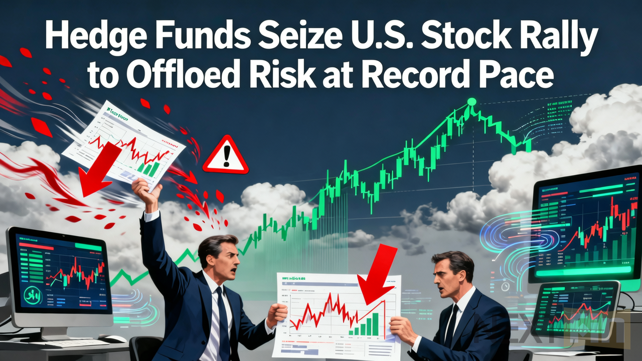 Hedge Funds Seize U.S. Stock Rally to Offload Risk at Record Pace